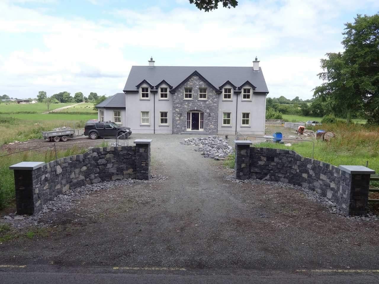 Two Storey with Limestone finish